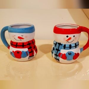 Bay Island snow man mugs
